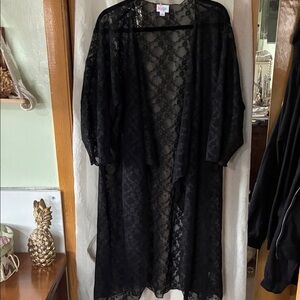 NWOT Black Lace Kimono
